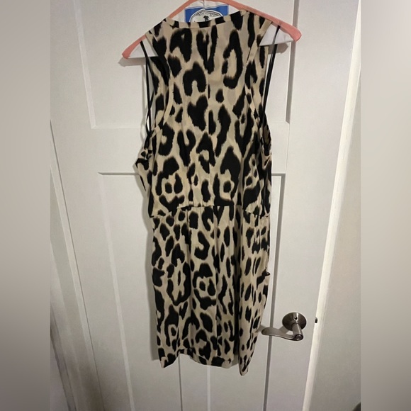 Leopard print Calvin Klein Dress with Ruffle - Picture 2 of 3